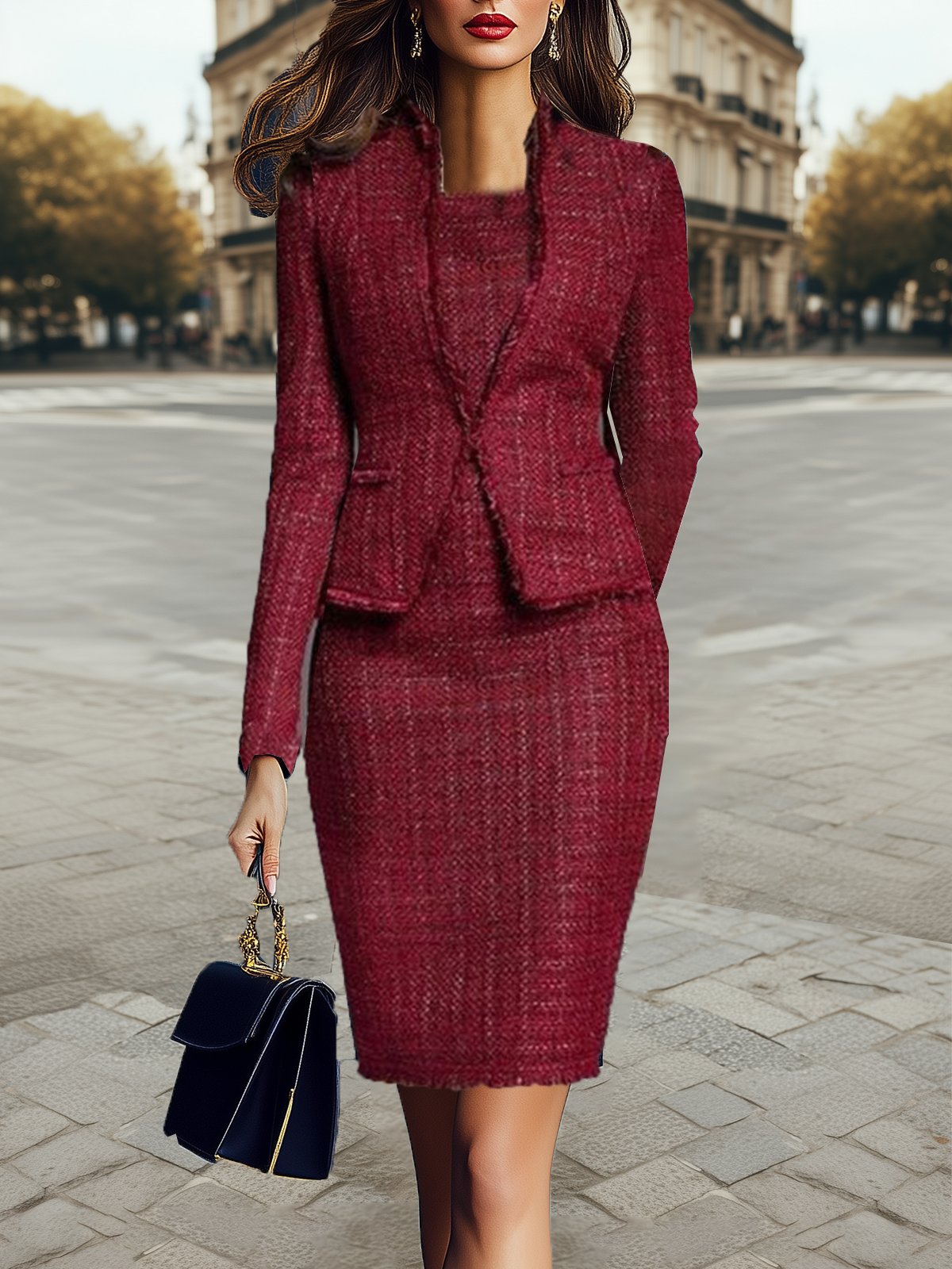 Crew Neck Dress