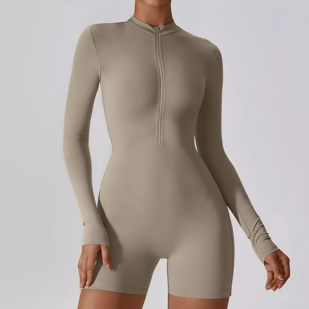 Long Sleeve Workout Tracksuit Zipper