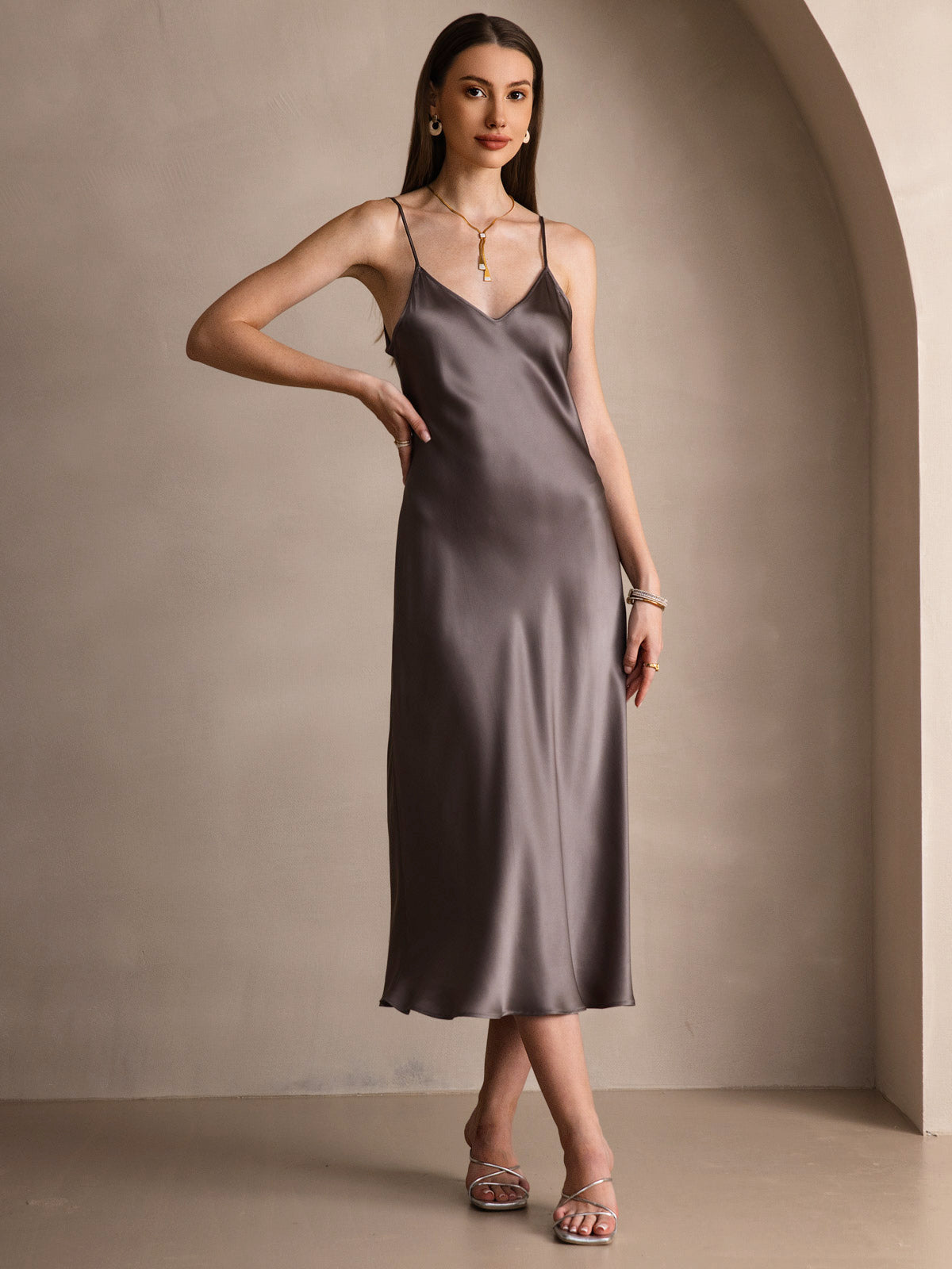 Spaghetti Strap Long Dress