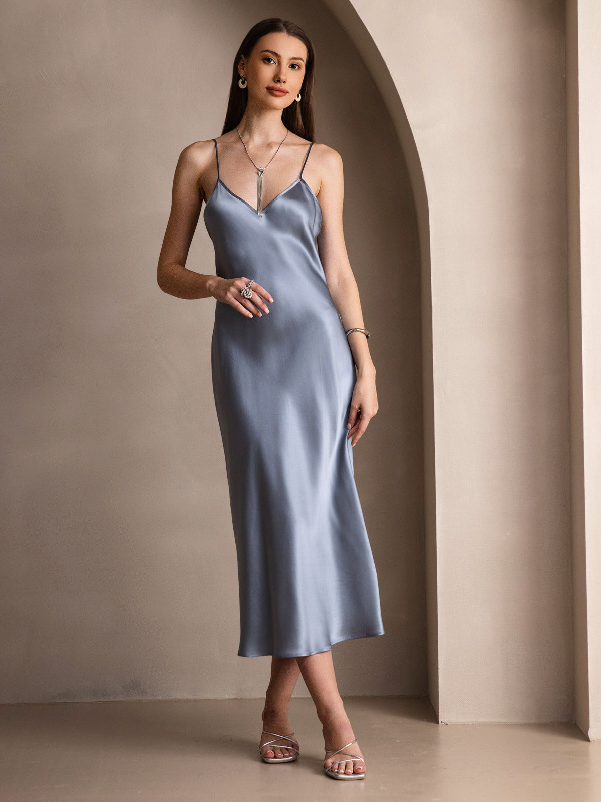 Spaghetti Strap Long Dress