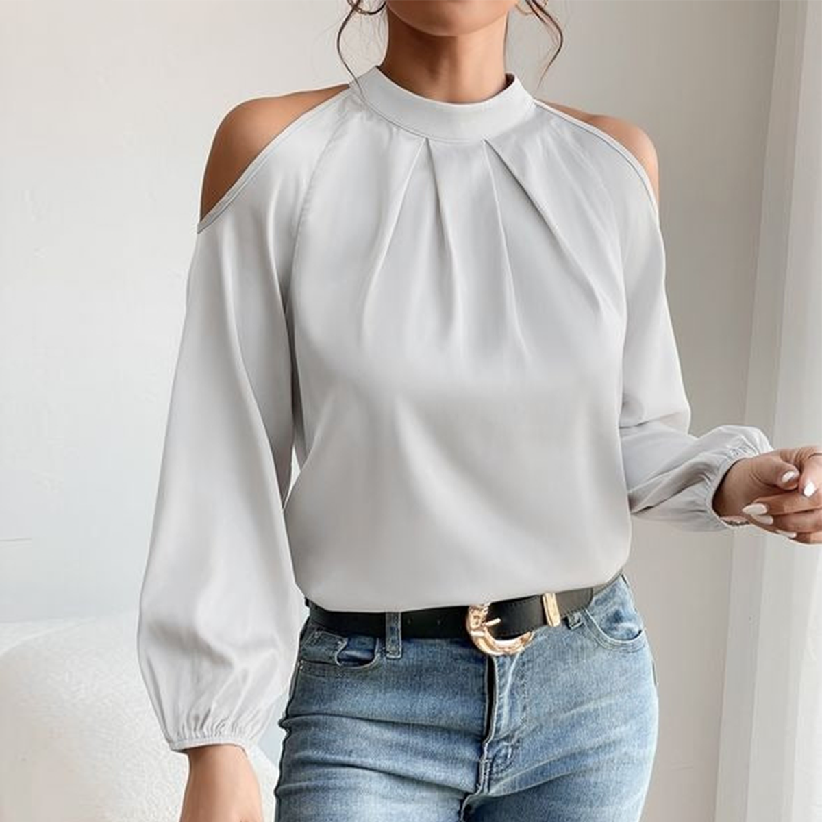 Style ™ | Special Cold Shoulder White Top