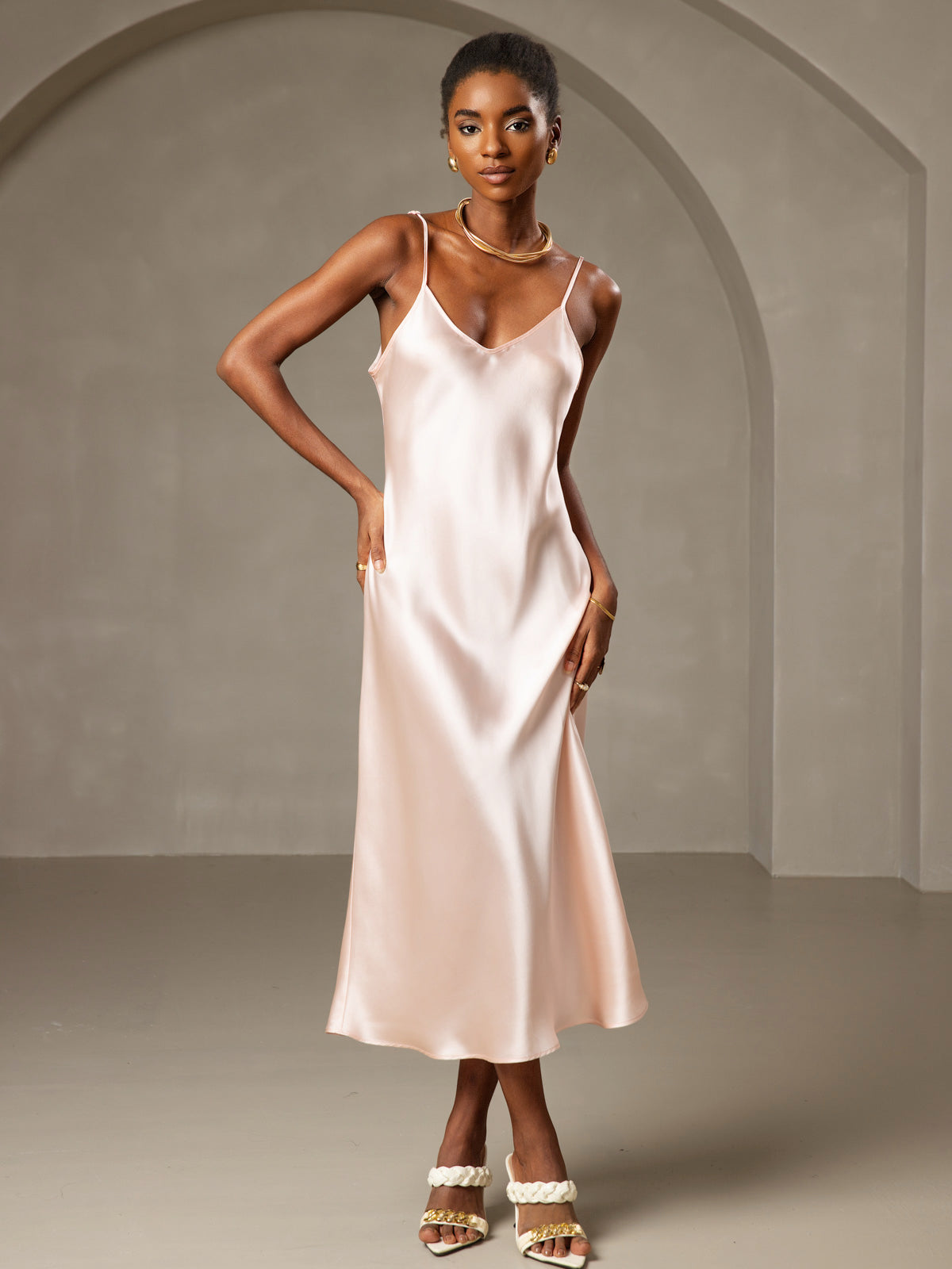 Spaghetti Strap Long Dress
