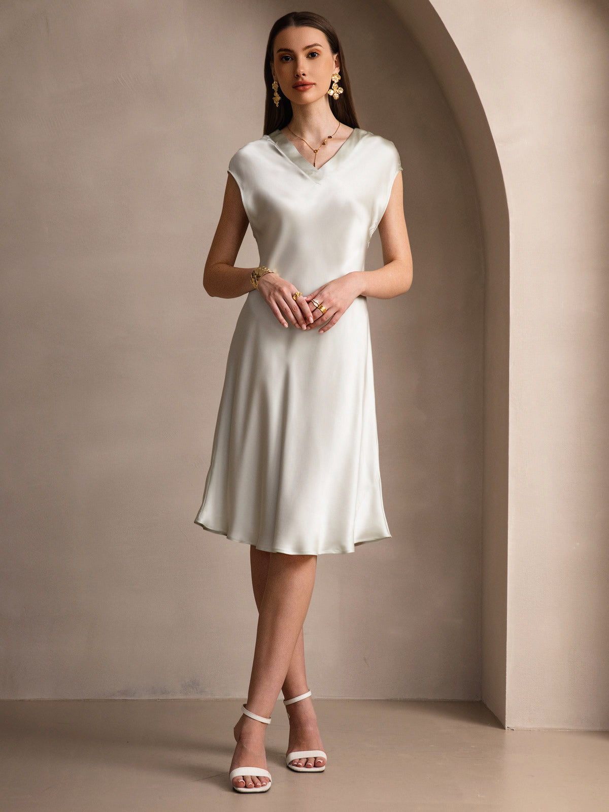 Style ™ | Elegant Short Sleeves Dress