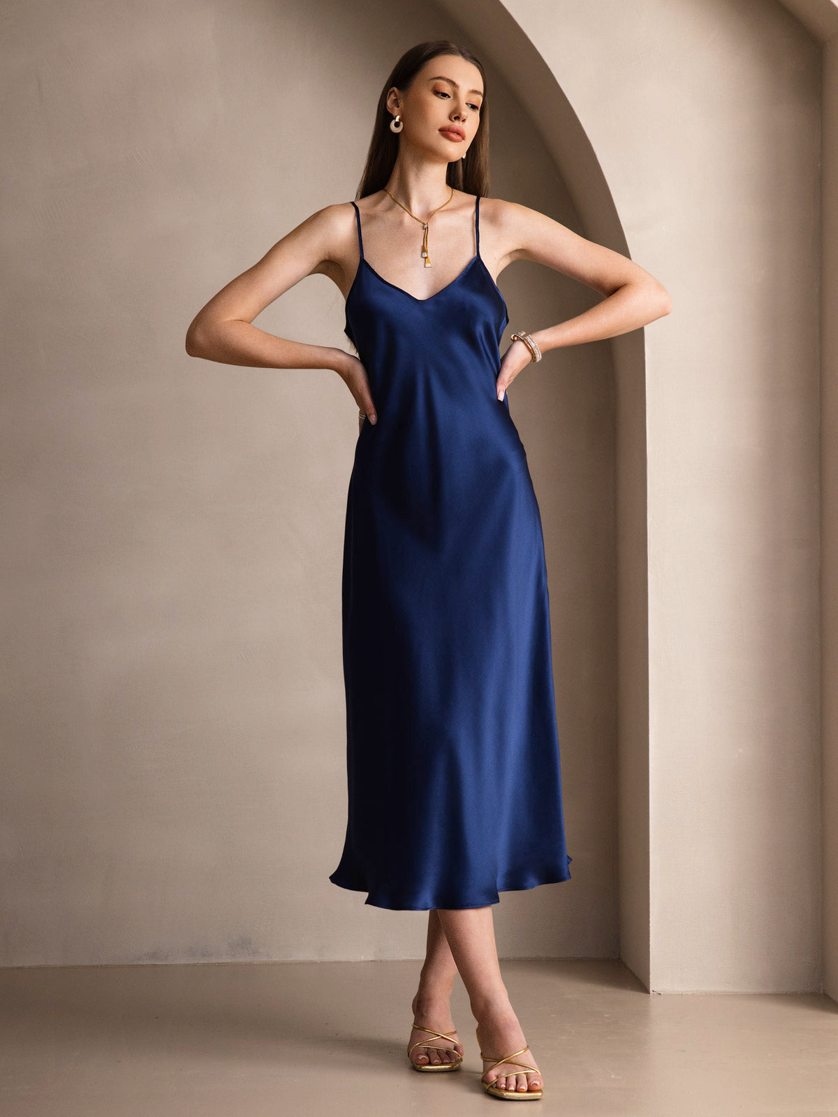 Spaghetti Strap Long Dress