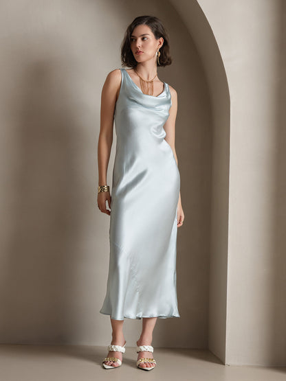 Cowl Neck Slip Long Dress