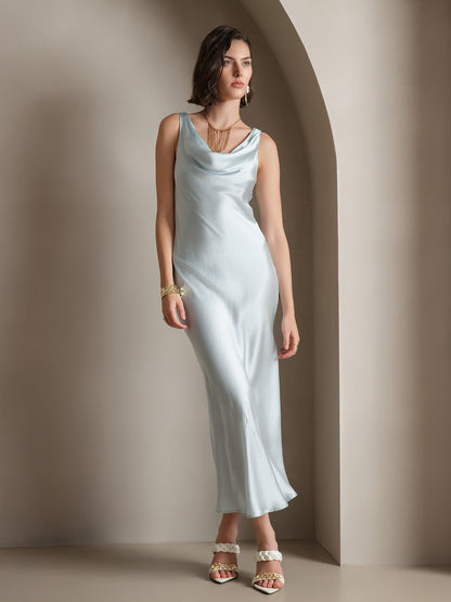 Cowl Neck Slip Long Dress