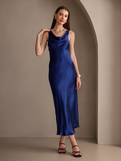 Cowl Neck Slip Long Dress