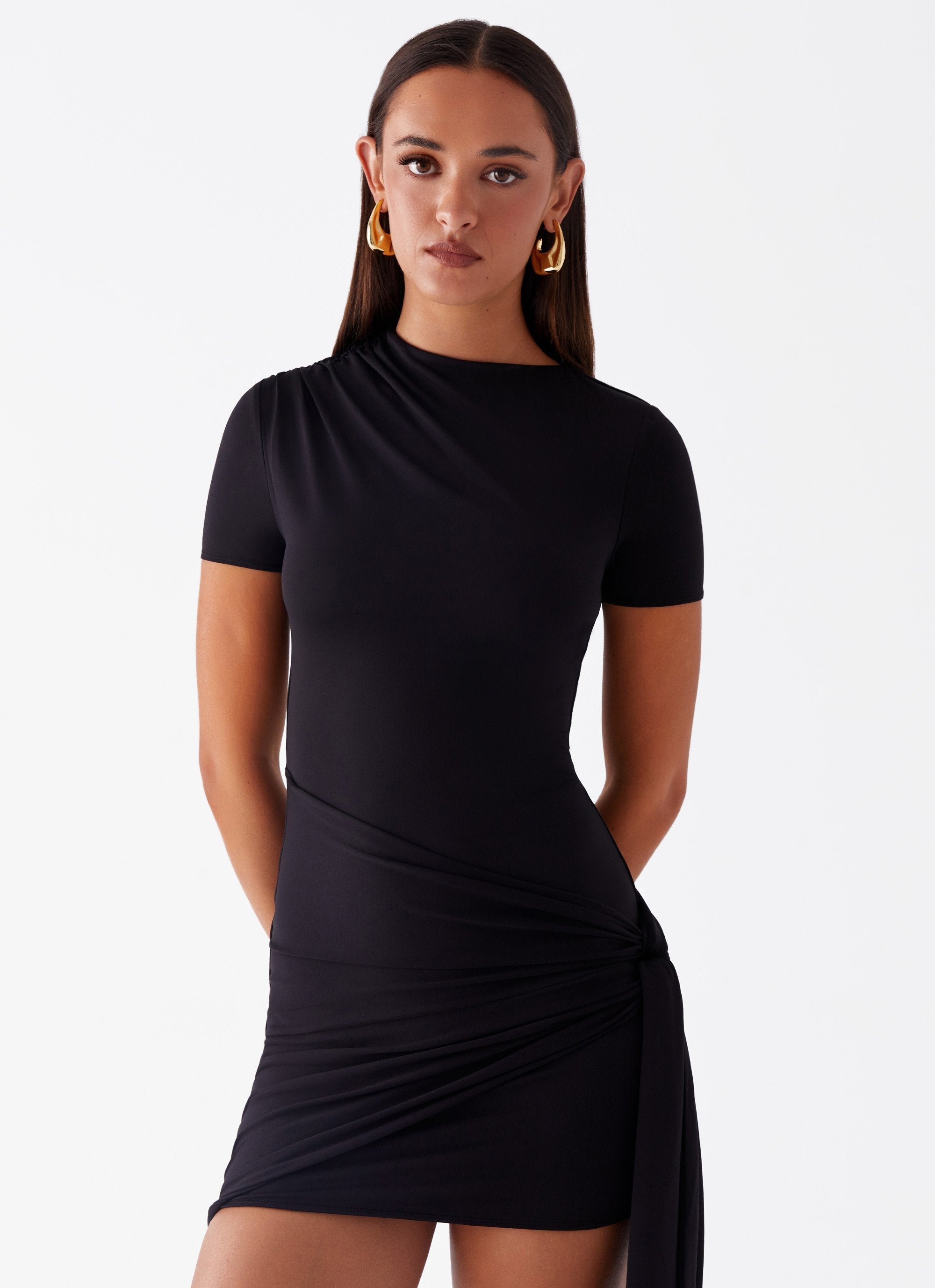 Anisa Mini Dress - Black