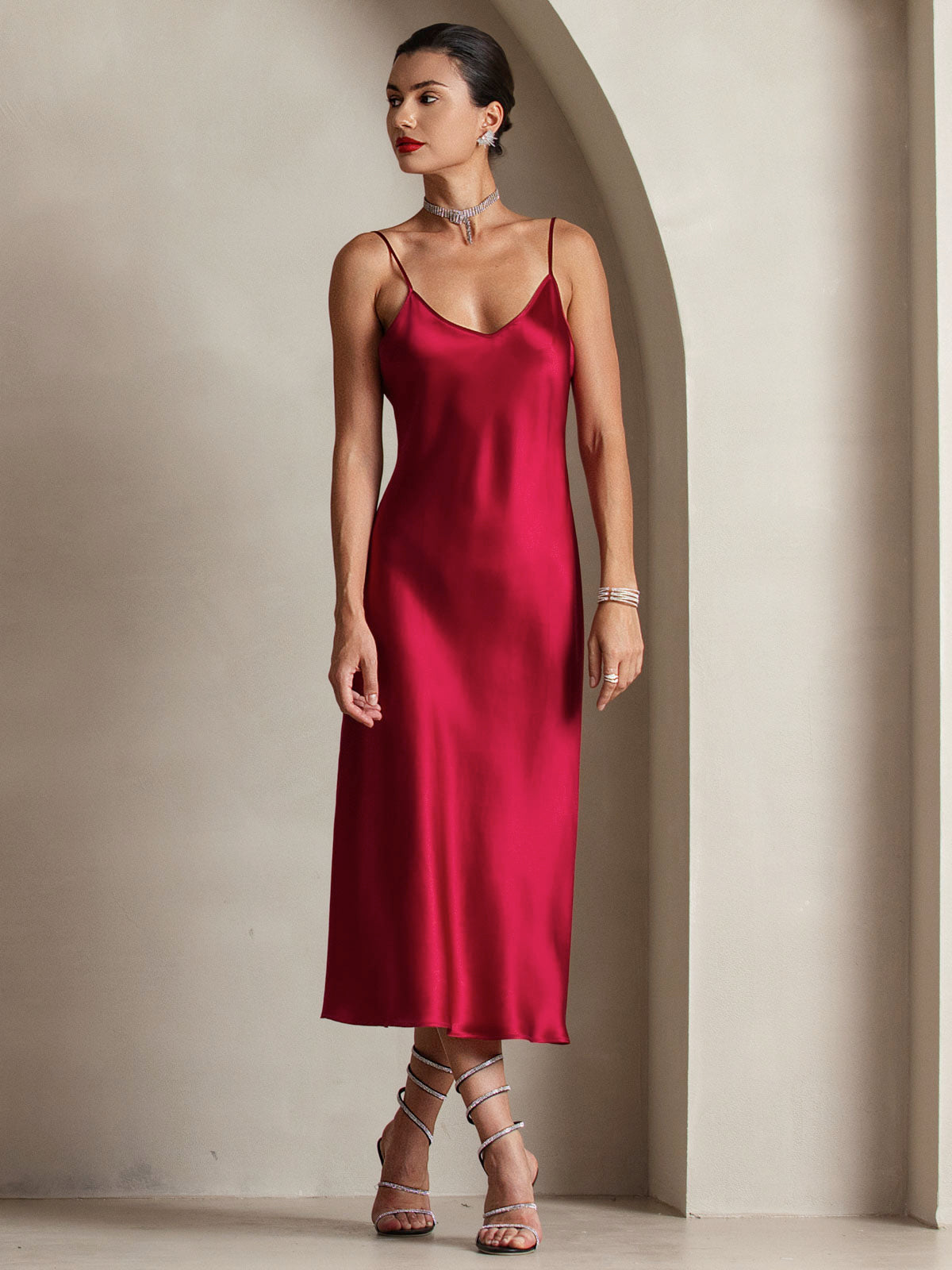 Spaghetti Strap Long Dress