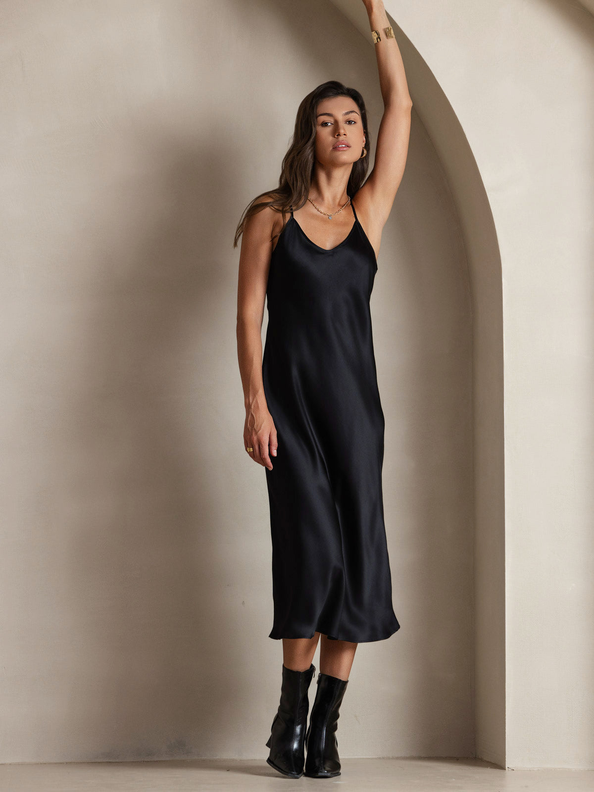 Spaghetti Strap Long Dress