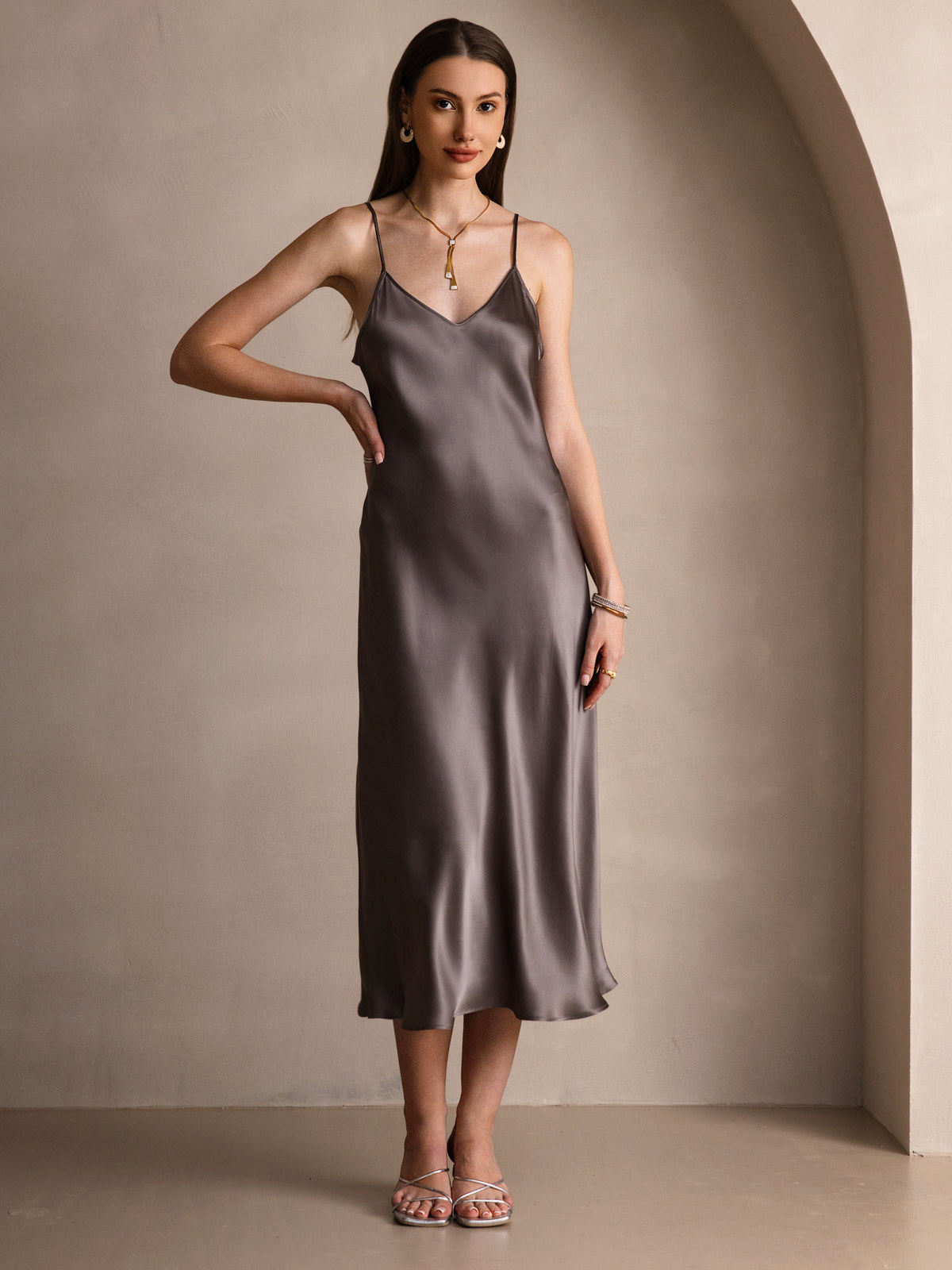 Spaghetti Strap Long Dress