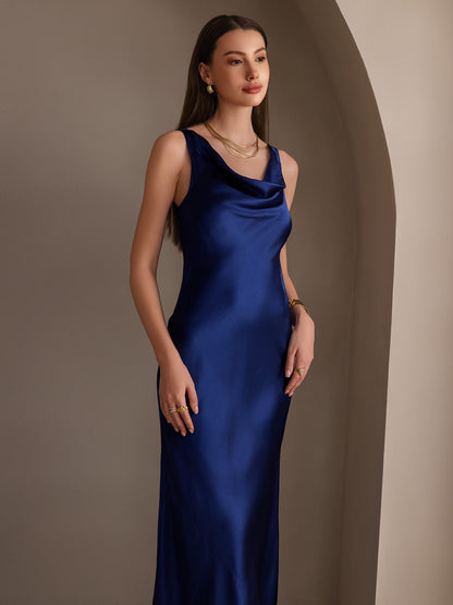 Cowl Neck Slip Long Dress