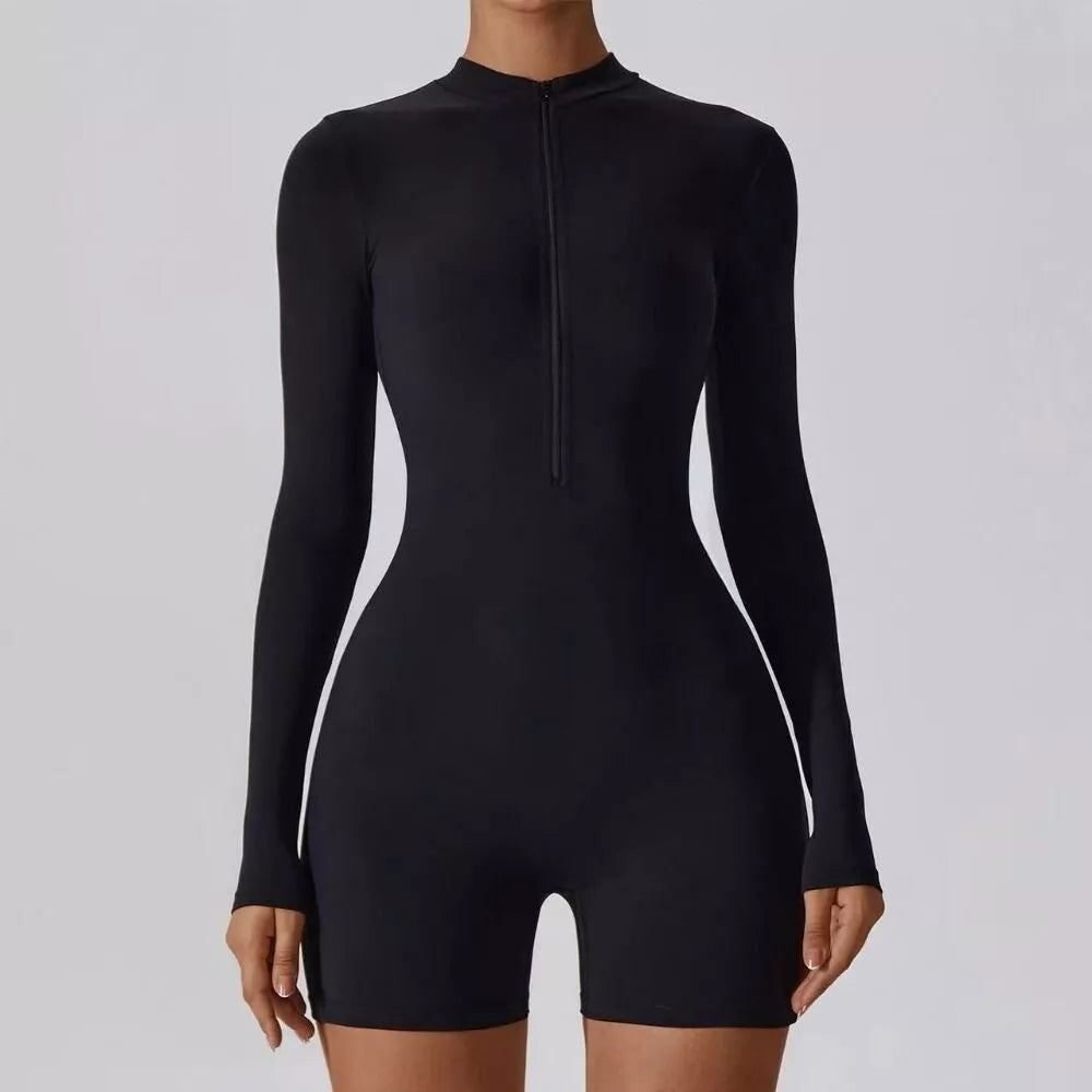 Long Sleeve Workout Tracksuit Zipper