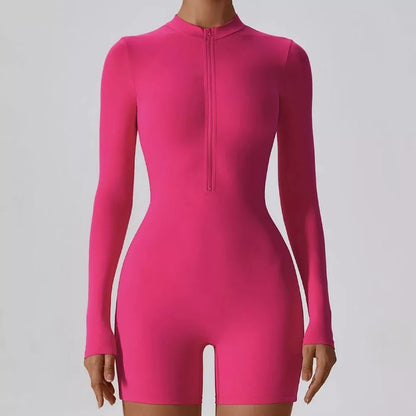 Long Sleeve Workout Tracksuit Zipper