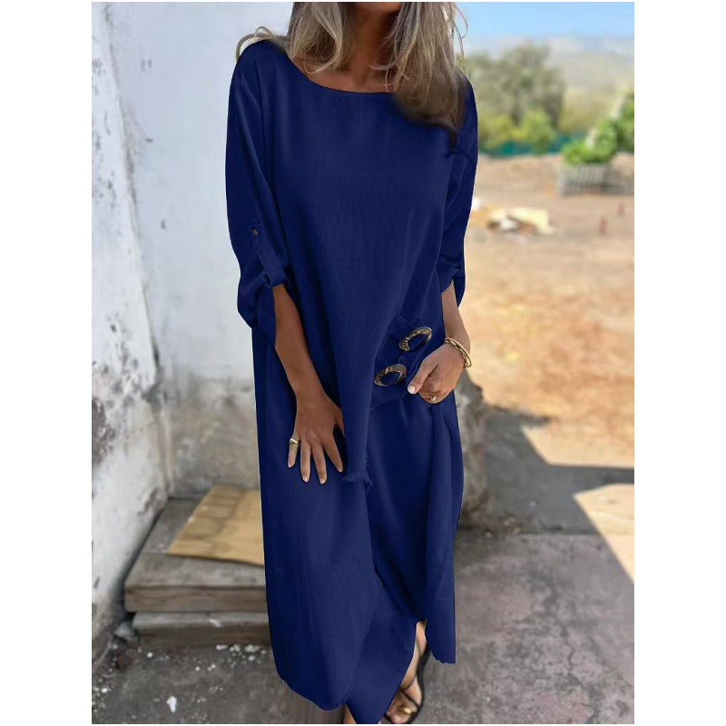 Elegant Women's Cotton & Linen Outfit (2-Piece Set)